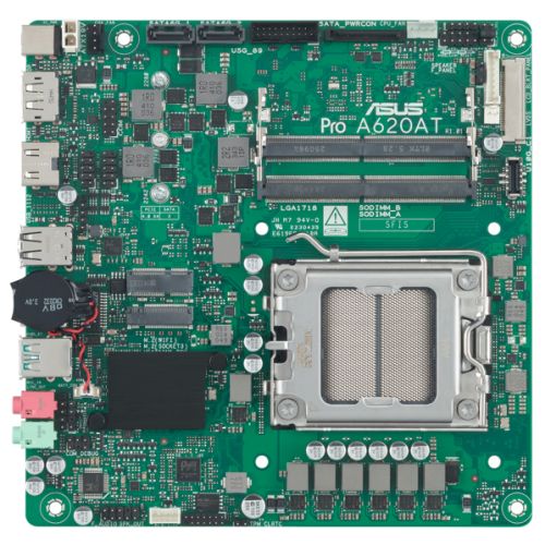 Asus PRO A620AT-CSM - Corporate Stable Model, AMD A620A, AM5, Thin Mini ITX, 2 DDR5, HDMI, DP, LVDS, 19v DC in, 1x M.2 Asus PRO A620AT-CSM - Corporate Stable Model, AMD A620A, AM5, Thin Mini ITX, 2 DDR5, HDMI, DP, LVDS, 19v DC in, 1x M.2